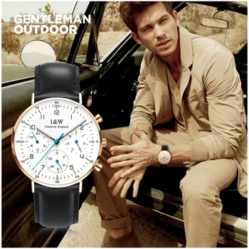 

2018 Fashion Simple Men Casual Watch Quartz Genuine Stainless Steel Waterproof Women Watches Quartz Wristwatch Complete Calendar
