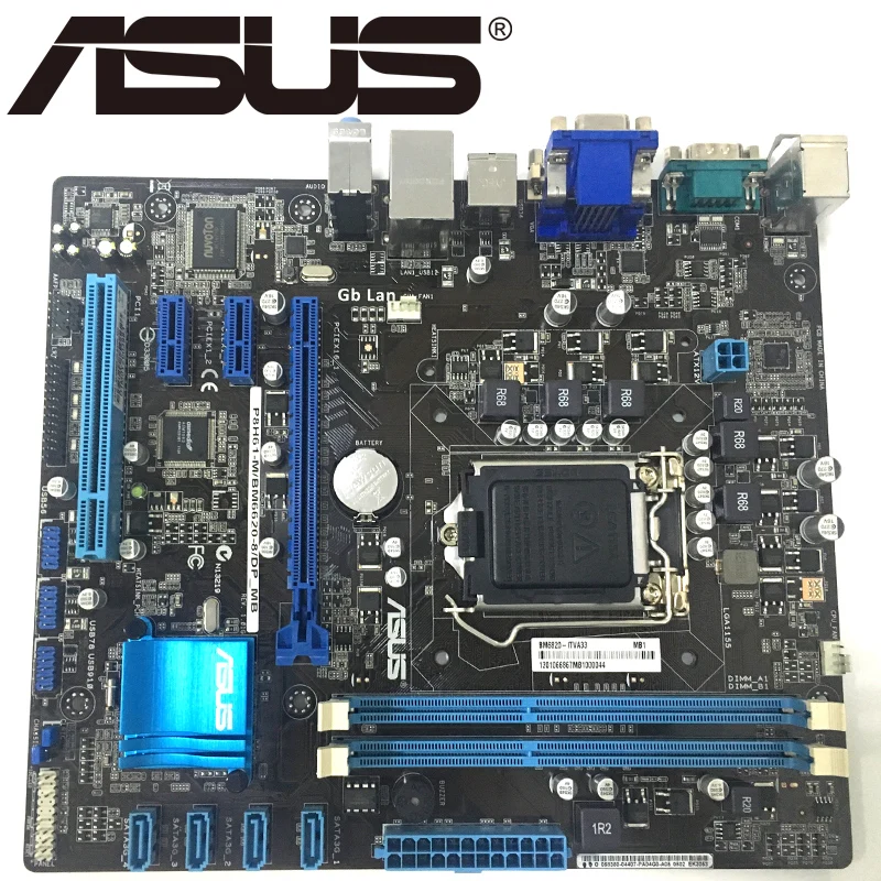 Asus P8H61-M/BM6620-8/DP_MB Desktop Motherboard H61 USB 2.0 DVI Socket ...