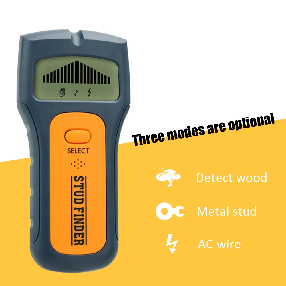 

3 in 1 Metal Detectors LCD Display Handheld Metal Wood Studs AC Voltage Live Wire Detect TS79 Wall Scanner Electric Box Finder