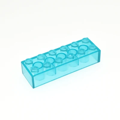 

Compatible With LegoINGly Parts Transparent Light Blue Model Assembly Plastic Building Blocks City DIY Toys For Children 20pcs