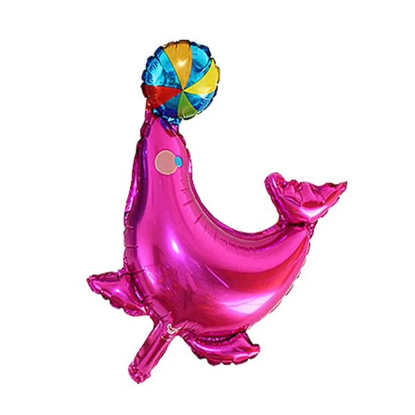 Мини фольгированный шарик, мультфильмы воздушный шар надувные Классические игрушки связка воздушные шары для свадьбы вечеринки поставки с днем рождения воздушные шары - Цвет: rose red dolphins
