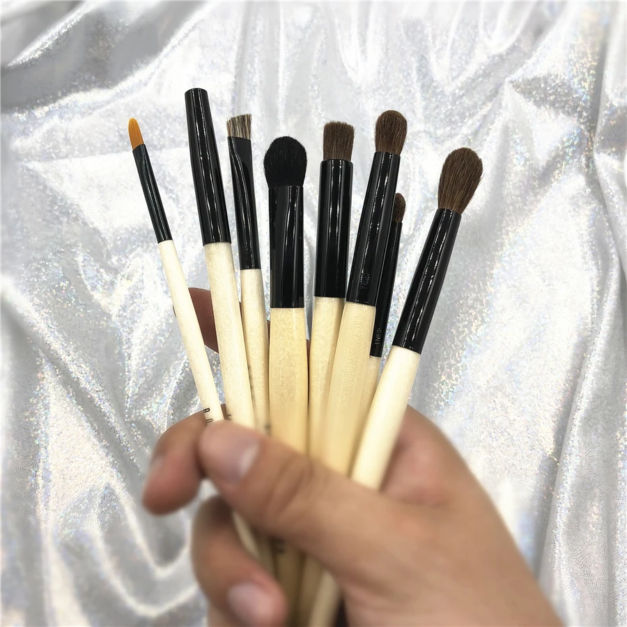 BB Makeup Brush Horse Goat Hair Eyeshadow Eyeliner Eyebrow Blending Eye Contour Sweep Smudge Lip Brush Pro Cosmetic Tool