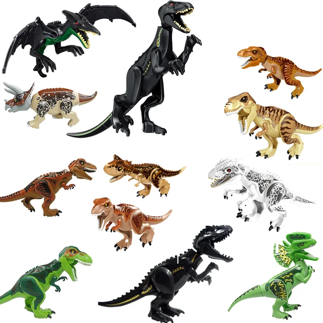 Bloques de construcción de Jurassic World 2, MINI figuras de Dinosaurios, Dinosaurios de juguete para niños, navidad Bloques de construcción de Jurassic World 2, MINI figuras de Dinosaurios, Dinosaurios de juguete para niños, navidad