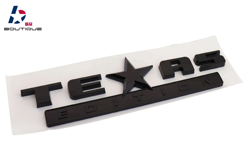 Черная эмблема Texas Edition для эмблемы SIERRA Silverado|Наклейки на автомобиль| |
