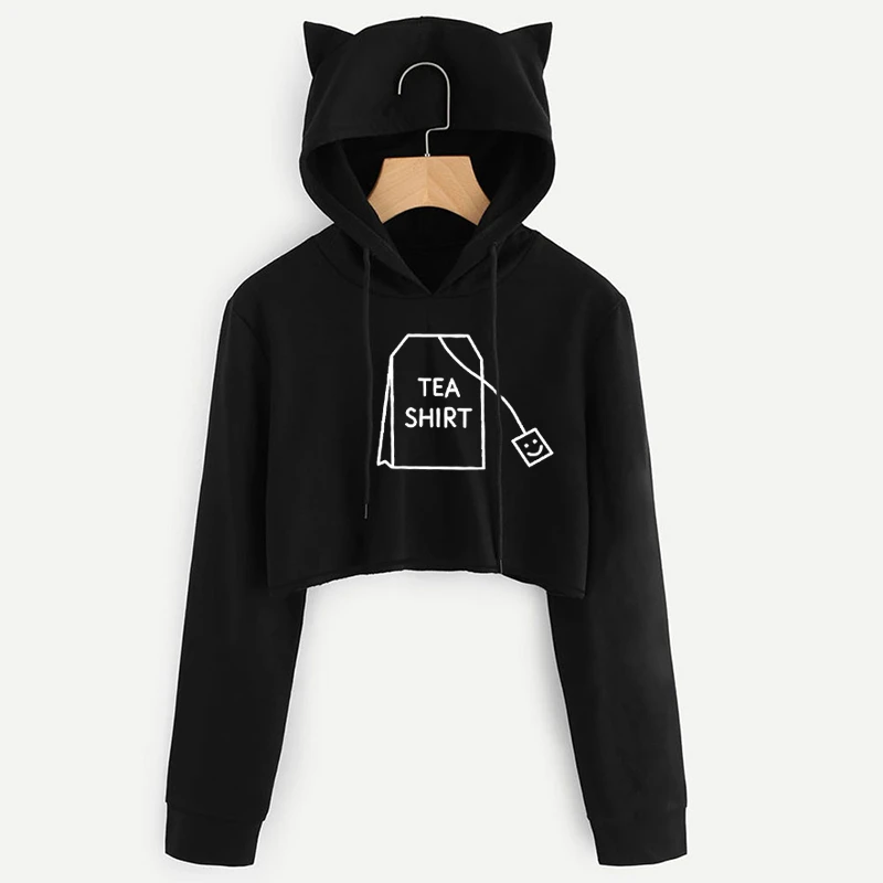 Crop Top Kho?c Hoodie 