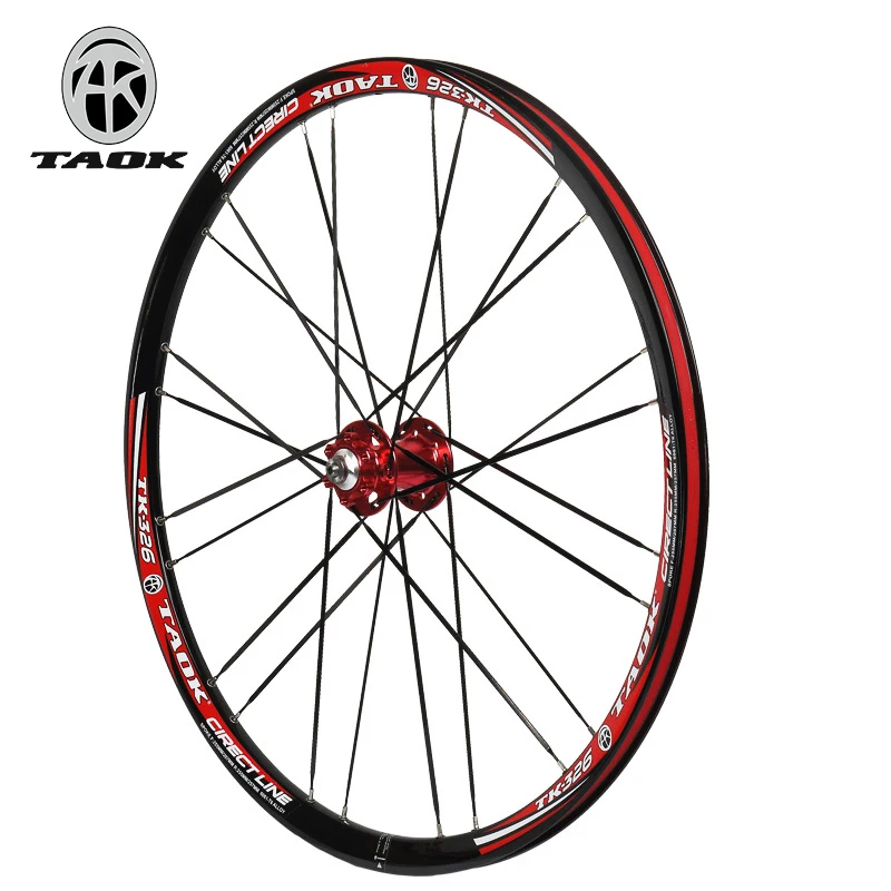 TAOK topluch колесо горного велосипеда Набор 26 дюймов дисковое колесо Быстрый съемный барабан 24 Отверстия прямое тяговое колесо