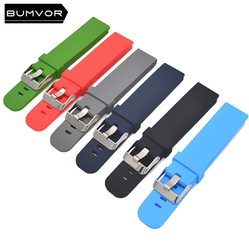 

Multicolor 18 20 22MM Silicone Replacement strap strap for Samsung Gear Sport R600 Samsung S2 Classic Huawei Watch 2 Miton Watch
