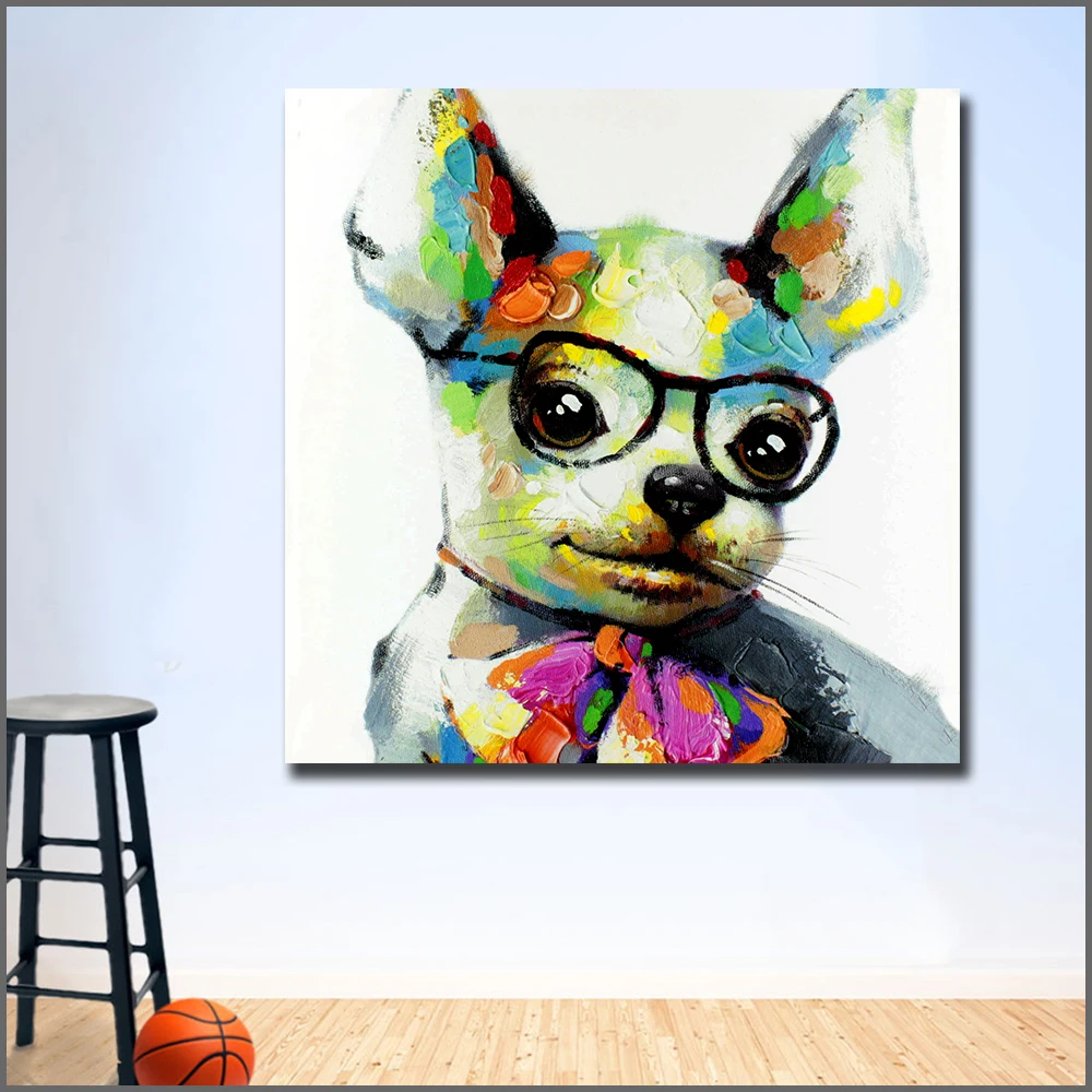 A puppy with glasses 5