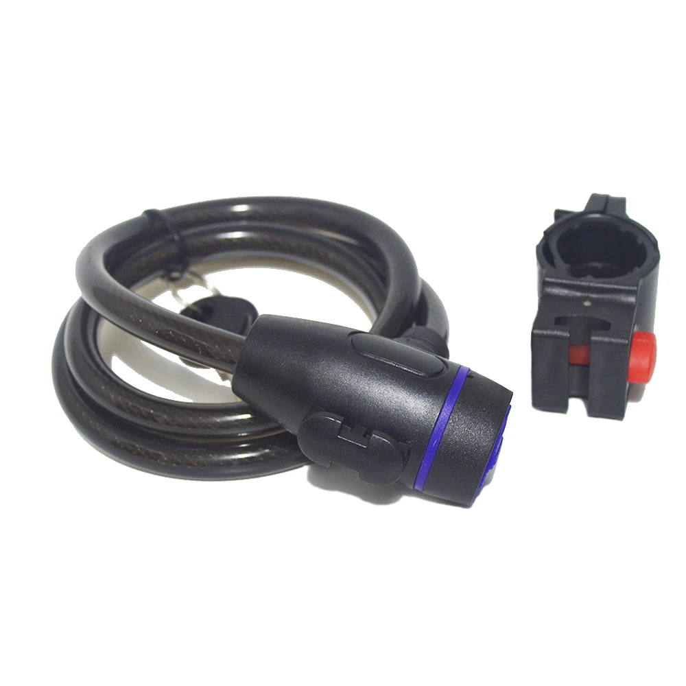 

Bike Lock with Keys and Mounting Bracket or Outdoor Cycling Bicycle Security Portable Self Coiling Bicycle Cable Lock