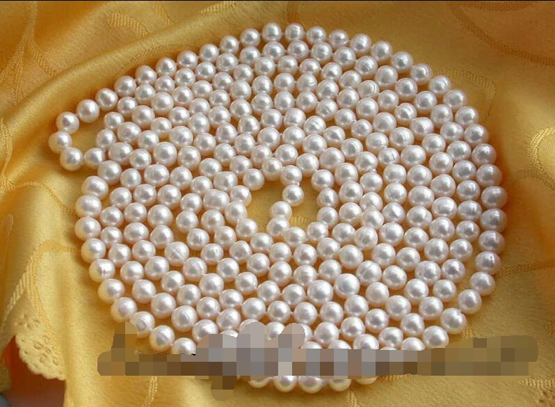 

~~ BJC 00020 round white freshwater pearl necklace Discount AAA