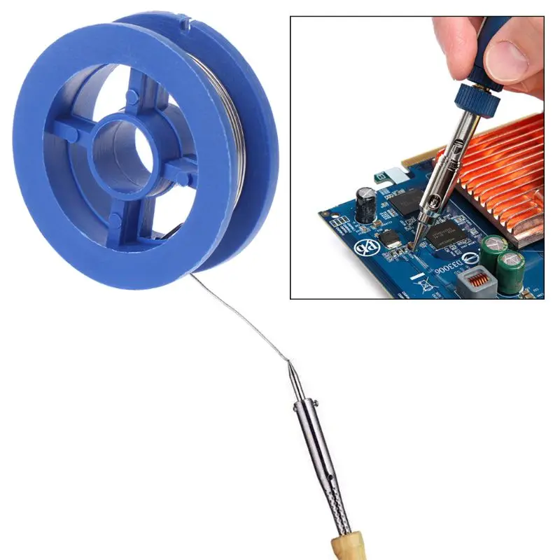 0.8mm Tin Lead Rosin Core Solder Soldering Wire 3.5x1.1cm Flux Content Solder Soldering Wire Roll Welding Wires