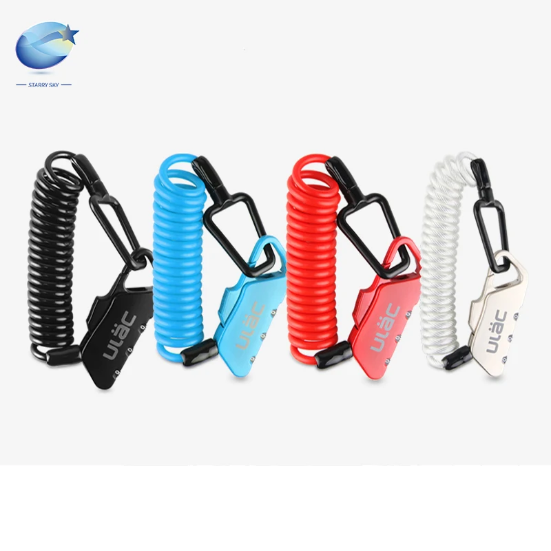 

Universal Anti-Theft Bike Bicycle Lock Cable Coil For Motorcycle Cycle MTB Helmet Mini Cable Bike 3 Digital Security Lock