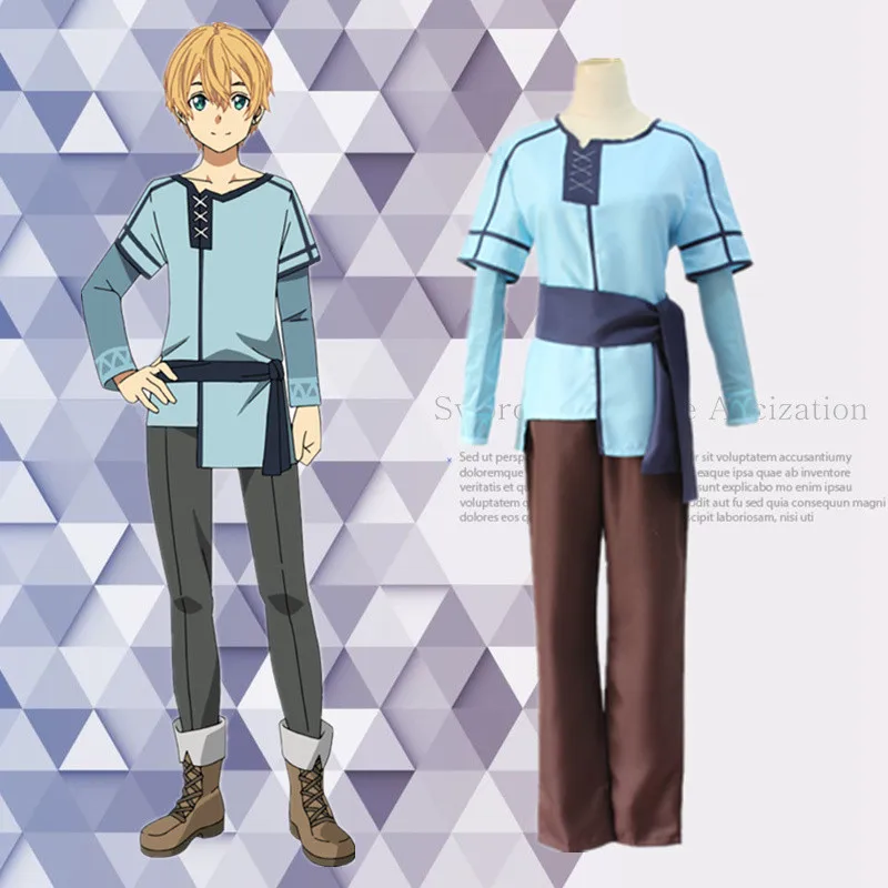 Sword Art Online Alicization Eugeo Synthesis Thirty-two Cosplay Costume Party Men Halloween Christmas Uniform Adult Men Outfit