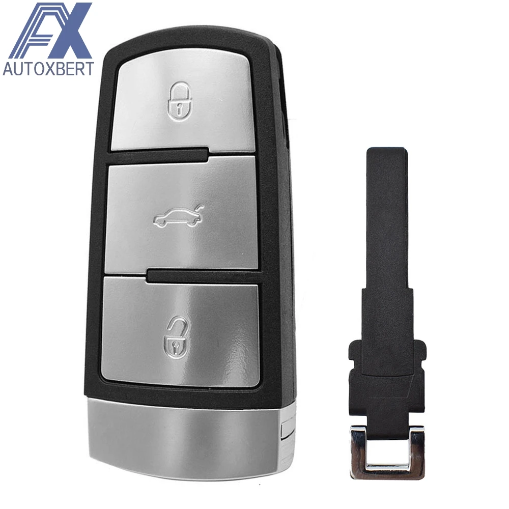 

Car Remote Key Shell Case For Volkswagen CC VW Passat B6 3C B7 Case 3 Button Key Fob Replacement Repair Kit