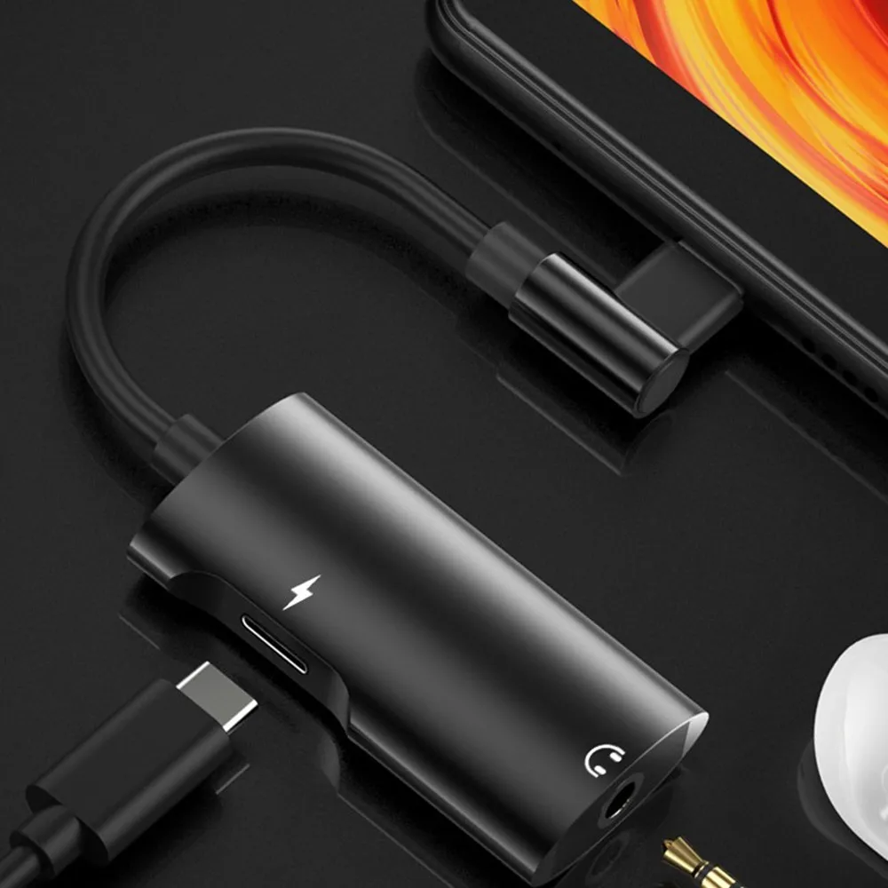 USB Type C с двумя головками на 3 5 мм разъем для наушников типа дополнительный Кабель