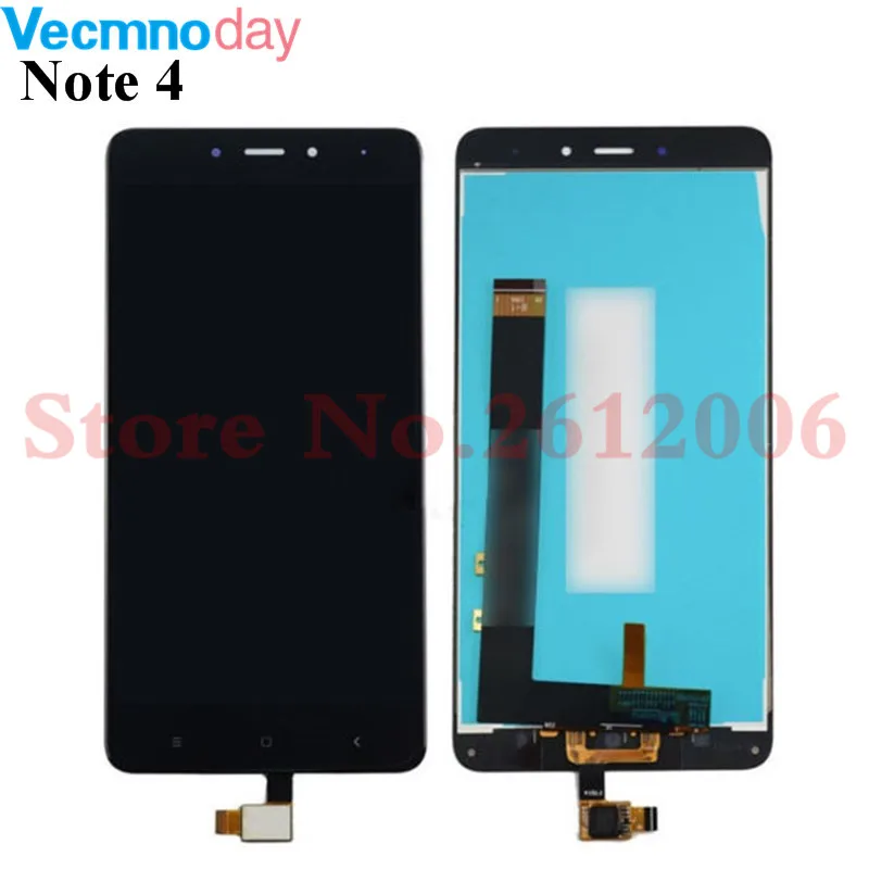 

5.5'' Original LCD Screen For Xiaomi Redmi Note 4 LCD MTK Helio X20 Version Display Touch Module Screens Replacement