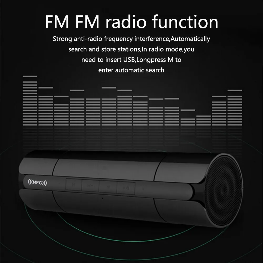 JRGK Bluetooth динамик NFC портативный беспроводной динамик радио FM карта бас сом сабвуфер динамик s с USB AUX порт Поддержка TF