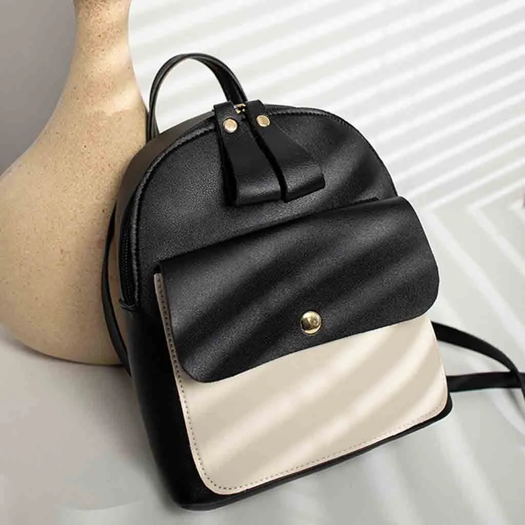 Женский рюкзак контрастного цвета мини рюкзак плечи маленький рюкзак кошелек с надписью мобильный телефон школьные сумки для девочек-подростков#5