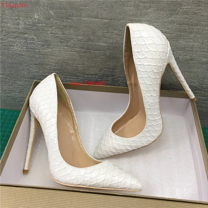 Keshangjia-brand-fashion-new-pointed-white-high-heeled-exquisite-snake-pattern-shoes-12cm-high-heel-ladies (4)