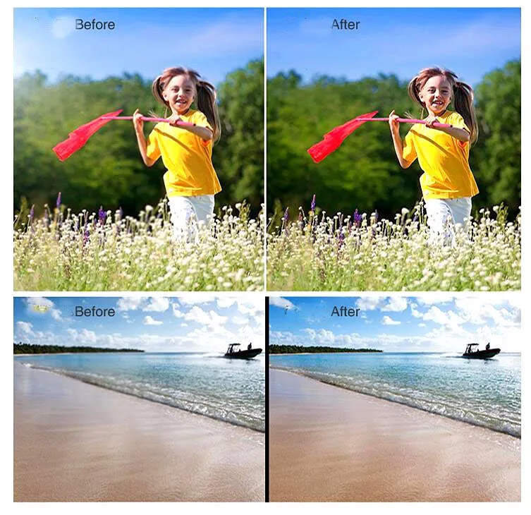 4pcs 1packs DJI Phantom 3 Phantom 4 Accessories MCUV Filter ND4 / ND8 Polarized Light Microscopy CPL / Galvanometer Cover