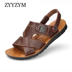 Zyyzym 2019 Zapatos de Playa de Verano Tendencia de los Hombres Sandalias Antideslizantes Ocasionales Zapatillas de Cuero de los Hombres de la Zapatilla Más el Tamaño 38-48 Zyyzym 2019 Zapatos de Playa de Verano Tendencia de los Hombres Sandalias Antideslizantes Ocasionales Zapatillas de Cuero de los Hombres de la Zapatilla Más el Tamaño 38-48