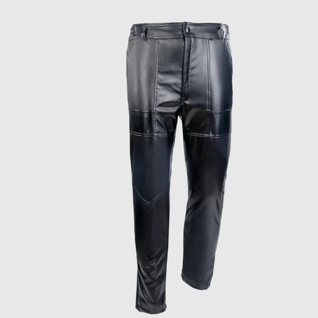 mens pu leather pants