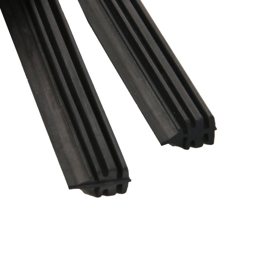 2 Pieces 28 Inch Car Vehicle All-Season Windshield Wiper Blade Refills Rubber Strips For Most Cars Buses Lorries Trucks Black