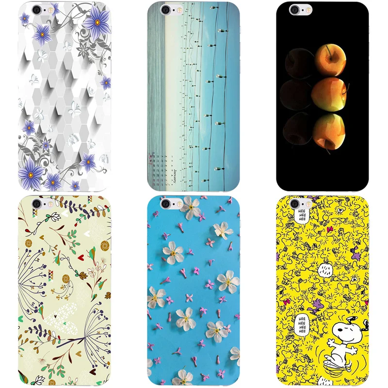 Luxury Flower Phone Case For Apple iPhone 6 Plus 6S 5.5 Inch Rose Fashion Rabbit Cartoon Soft Silicon TPU |