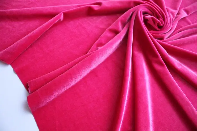 Ярко-розовый бархат Ткань велюр Ткань Pleuche Ткань Костюмы Ткань вечерняя одежда спортивная одежда продается двор