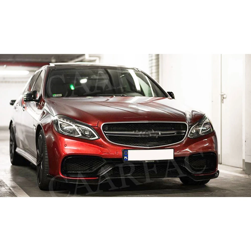 Передний спойлер для бампера Benz W212 E260 E300 E400 E63 AMG 2014 2015 2016 защита подбородка из