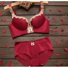 Кружевной сексуальный бюстгальтер, комплект нижнего белья, женское нижнее белье, пуш-ап, сексуальный бюстгальтер и трусики, Комплект трусов, бесшовный бюстгальтер для женщин, нижнее белье