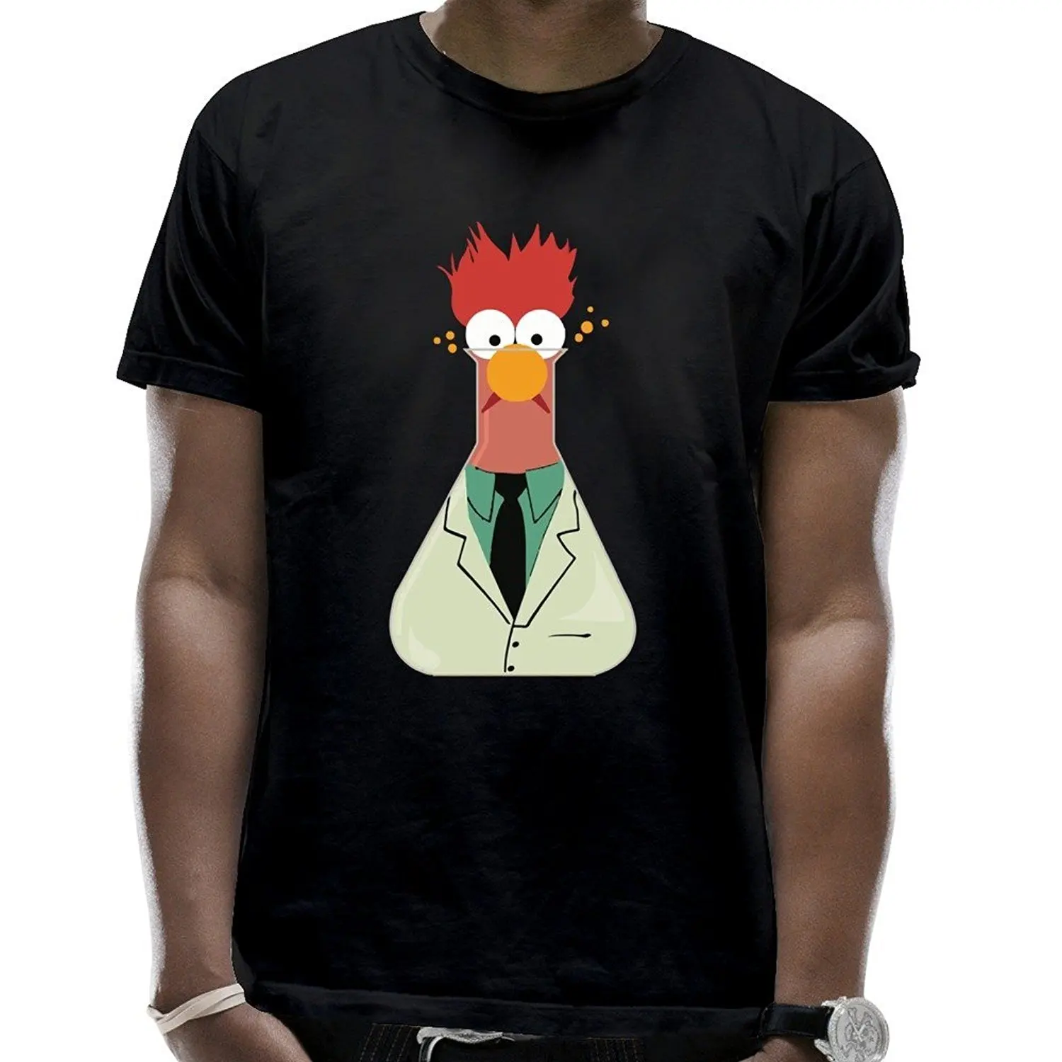 Men's THE MUPPETS BEAKER SQUARED T Shirts Mens Tops Cool O Neck T Shirt