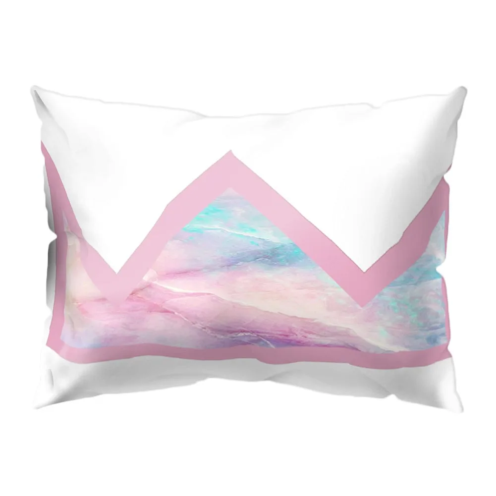 Download Lovely Simple 50*30cm Throw Pillow Case Patchwork Pattern Cover Pillowcase for Couch Bed Home ...