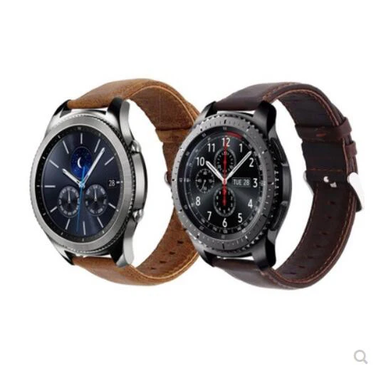 Браслет для Huami amazfit 1 2 2s pace bip кожаный ремешок Samsung Galaxy watch active 42 46 S3 s2 Huawei GT pro