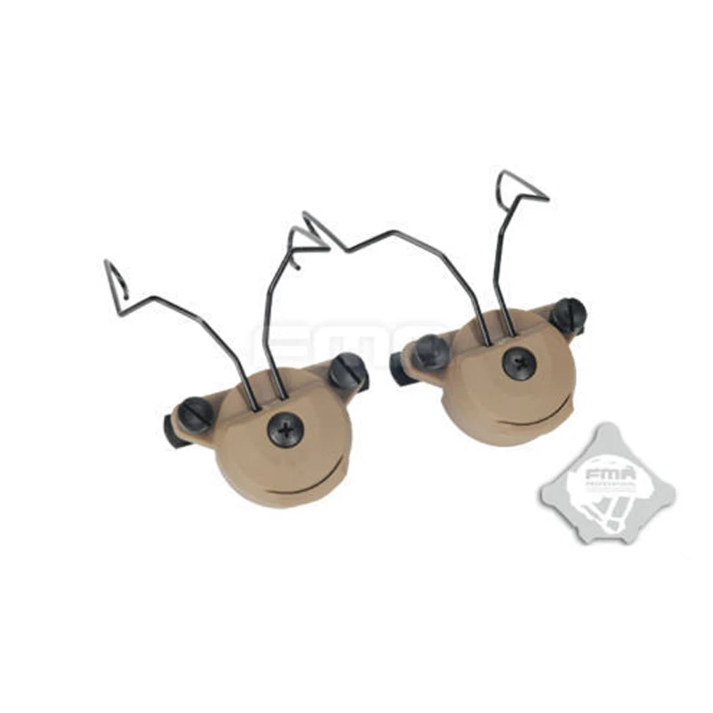 

FMA New hunting Helmet accessories TB998 Tactical FMA EX Helmet Rail combat Adapter Set Peltor Headset Gen 2 BK/DE/FG