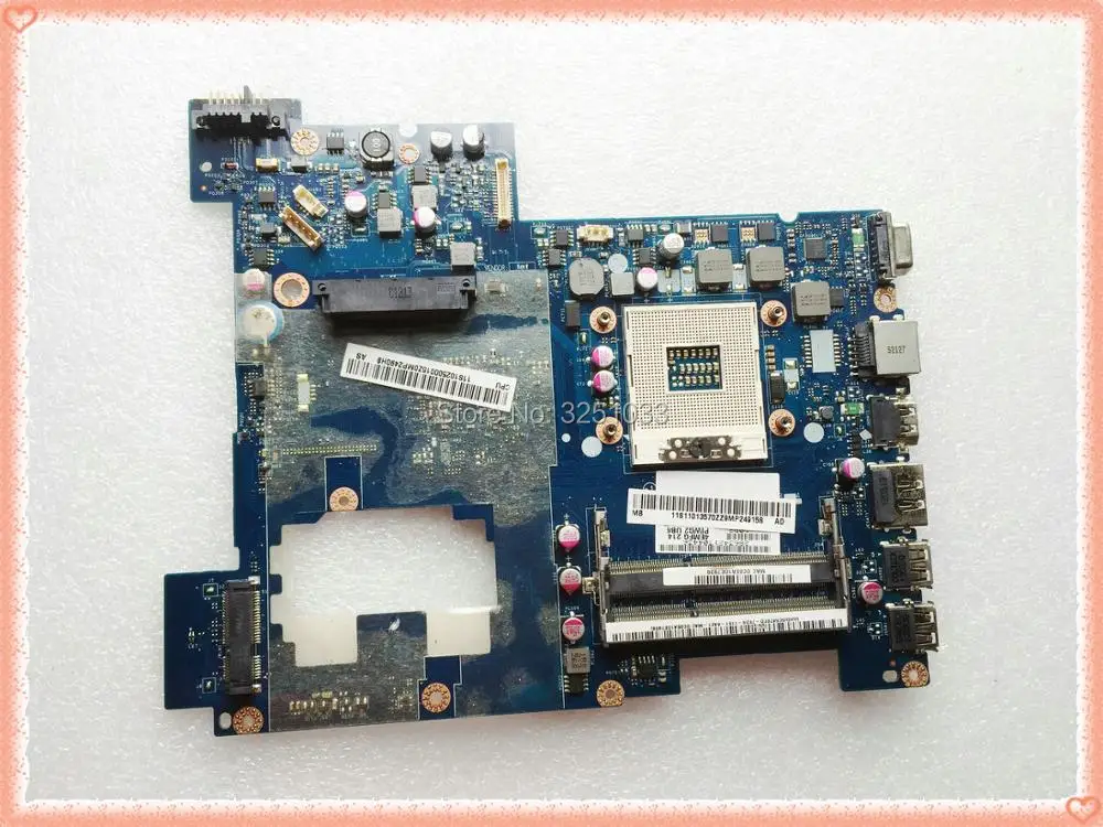 

PIWG2 LA-675AP for Lenovo G570 Laptop Motherboard LA-675AP System Board HM65 DDR3 100% tested Good working