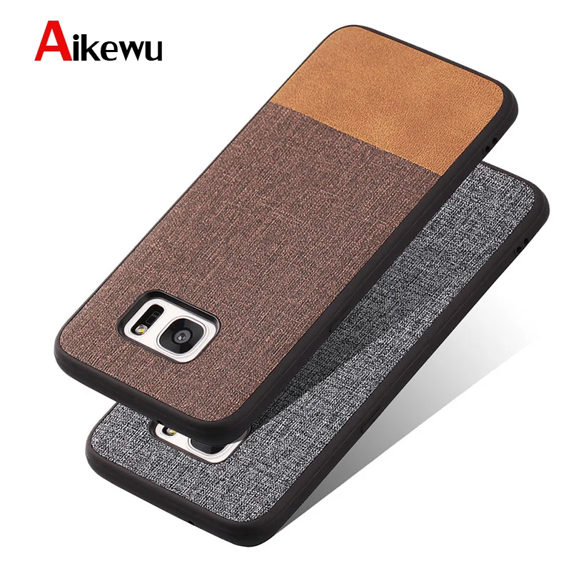 

PHOPEER Silicone Case for Samsung Galaxy S7 edge case cover Galaxy S7 S 7 Soft TPU edge shockproof business fabric back cover