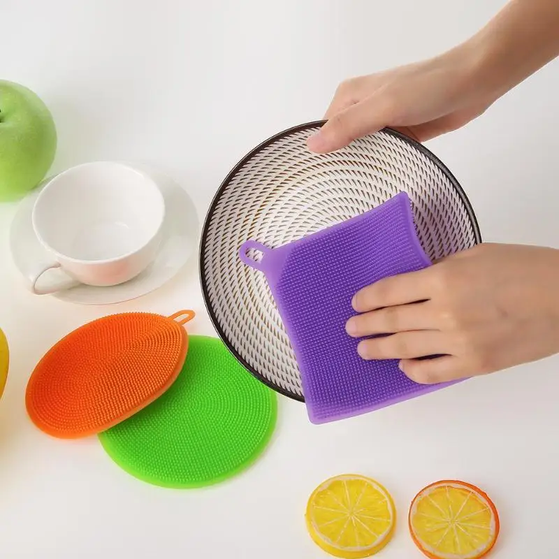 Buy 3pcs/set dish washing brush Silicone Magic