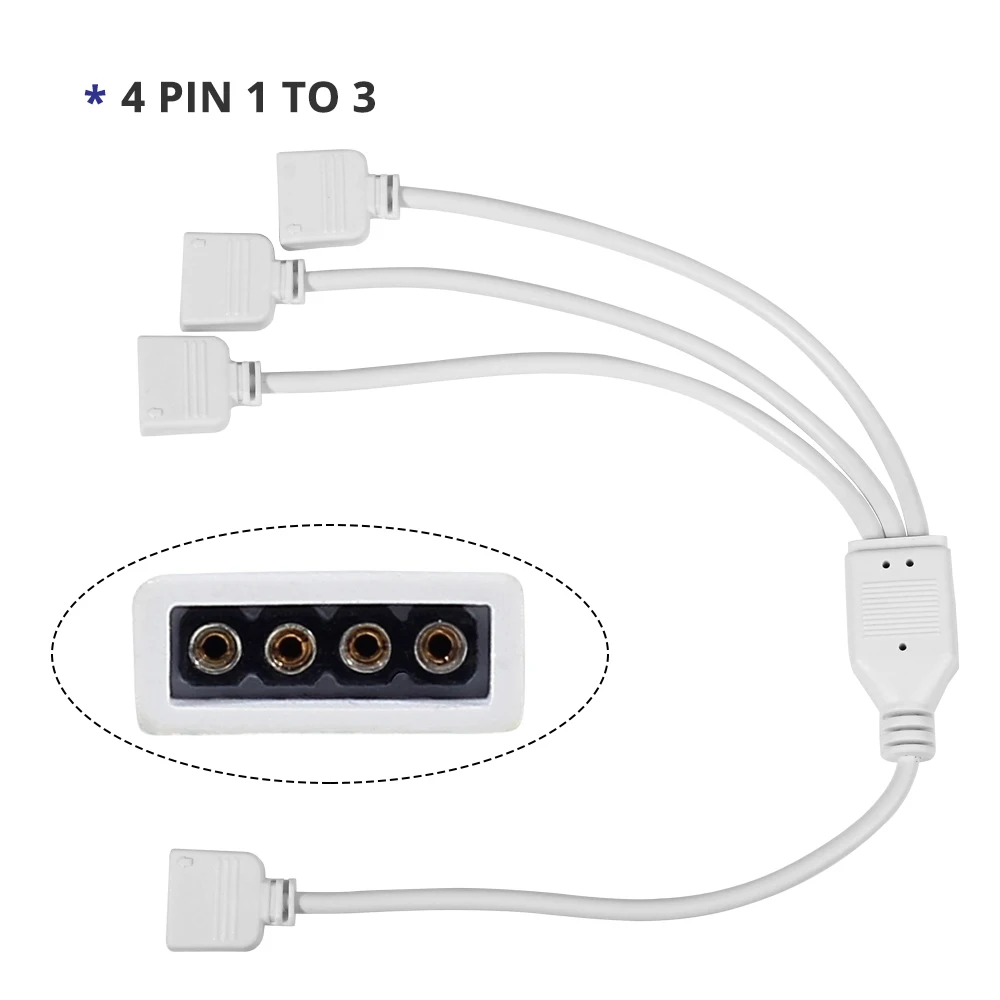 4 Pin 5 штифтов проволочный коннектор отклонения в размерах на 1-2 от 1 до 3, для малышей от 1 до 10 Женский Splitter Разъем кабель-удлинитель для цветная(RGB) светодиодная лента RGBW/WW Светодиодные ленты