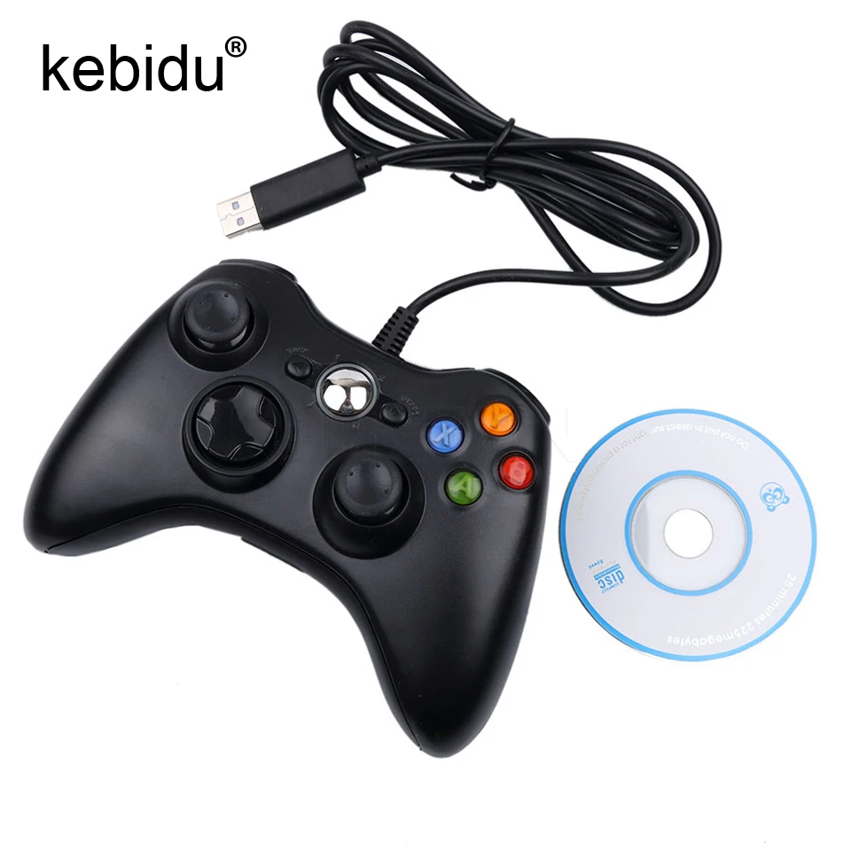 Kebidu геймпад USB проводной джойпад контроллер для игровой системы Microsoft ПК Windows 7 Plug
