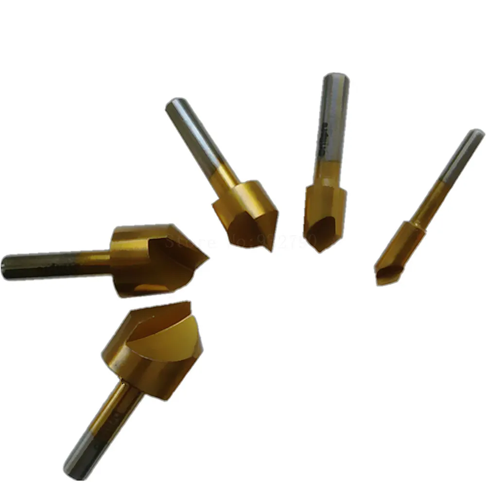 5pc Countersink Drill Bit Set Chamfer Counter Sinks Drill Bit Press 6mm