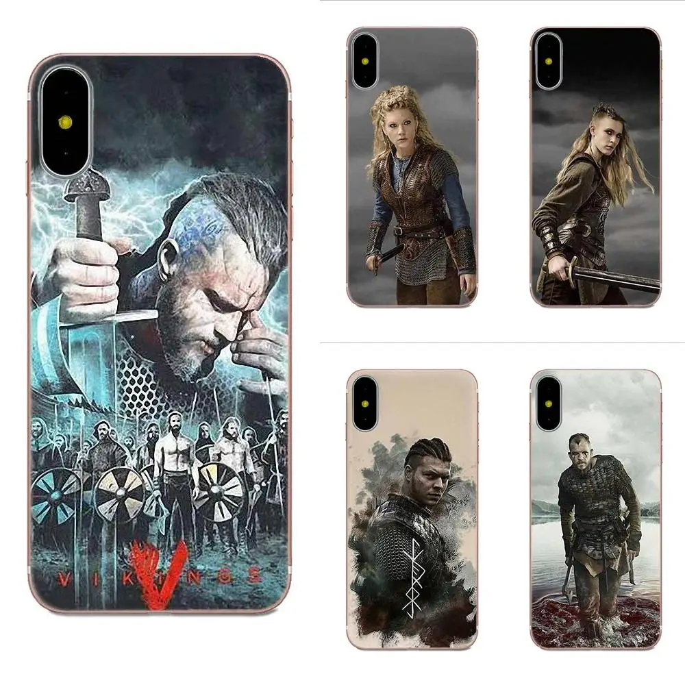 Для Samsung Galaxy Note 5 8 9 S3 S4 S5 S6 S7 S8 S9 S10 mini Edge Plus Lite Мягкий ТПУ чехол для телефона Vikings Serie