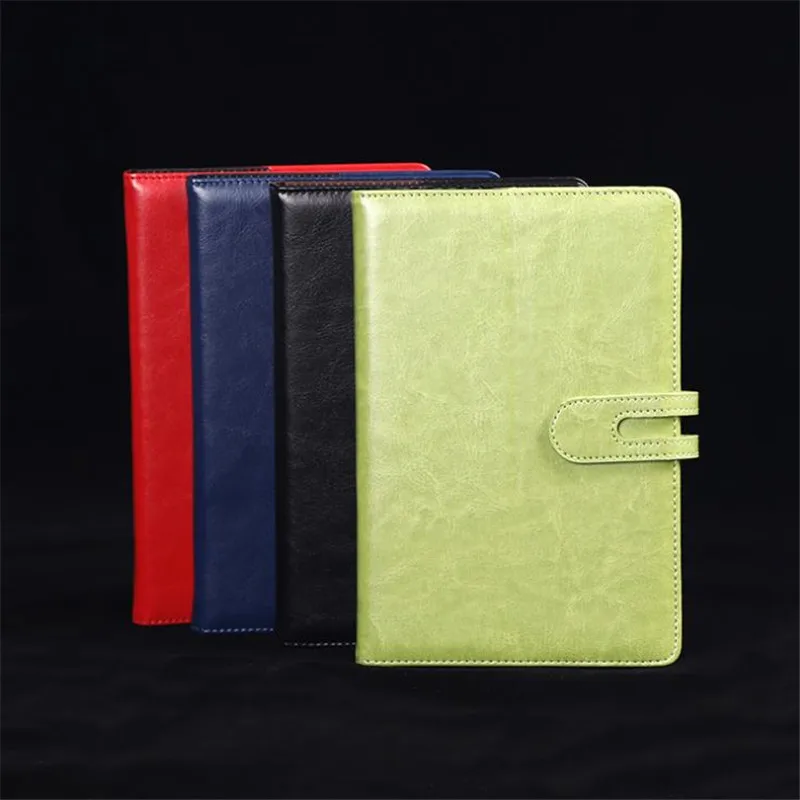 

Wholesale student stationery button notebook leather business book A50