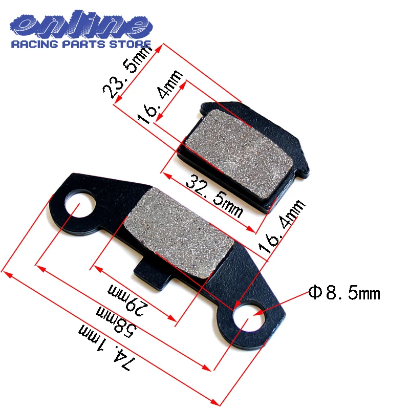 Motorcycle Rear Brake shoes disc Pads for Motocross ATV 50cc 70cc 90cc