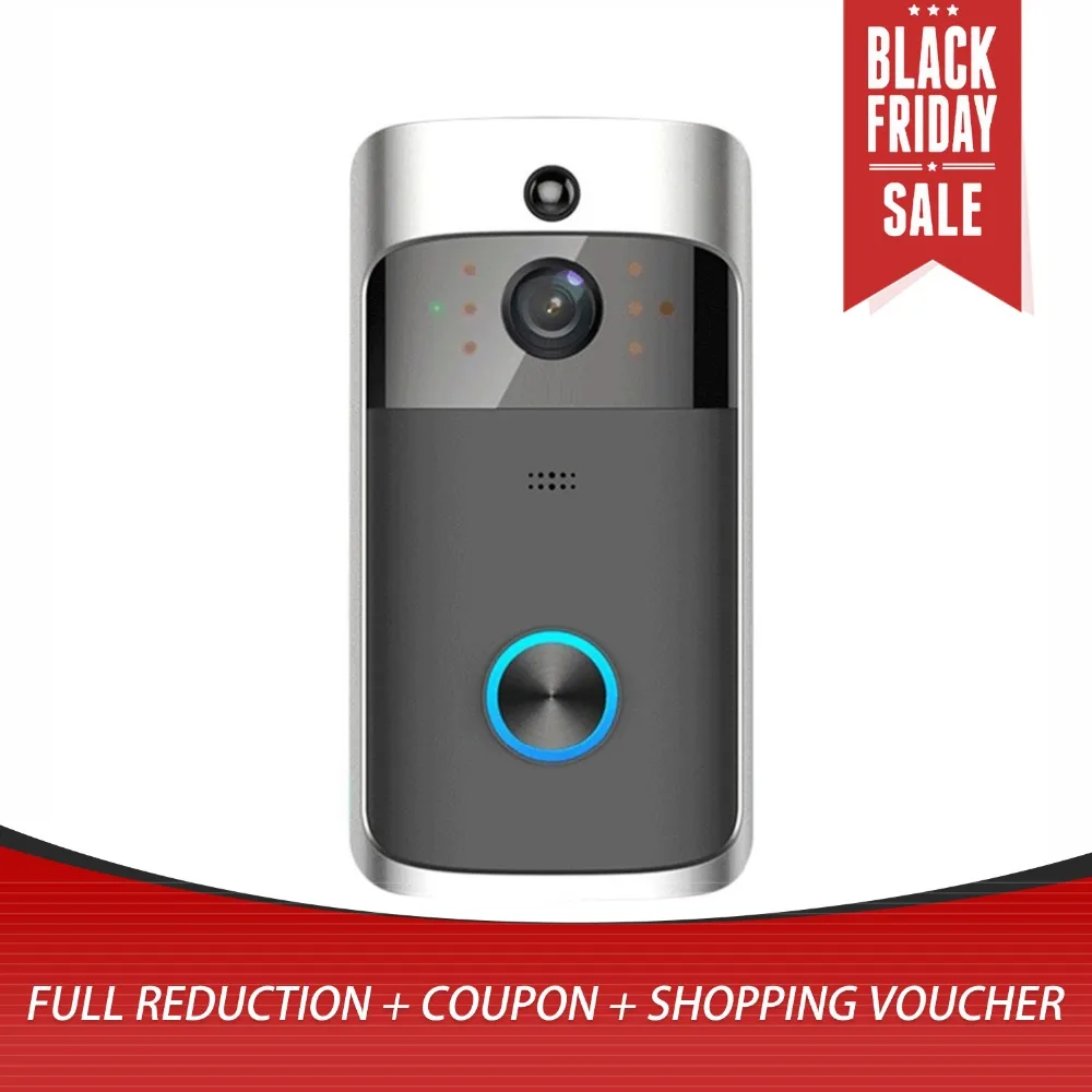 

M3 Wireless Video Doorbell Camera Ring Door Bell Two Way Audio APP Control WIFI Remote Home Security HD Visible Monitor