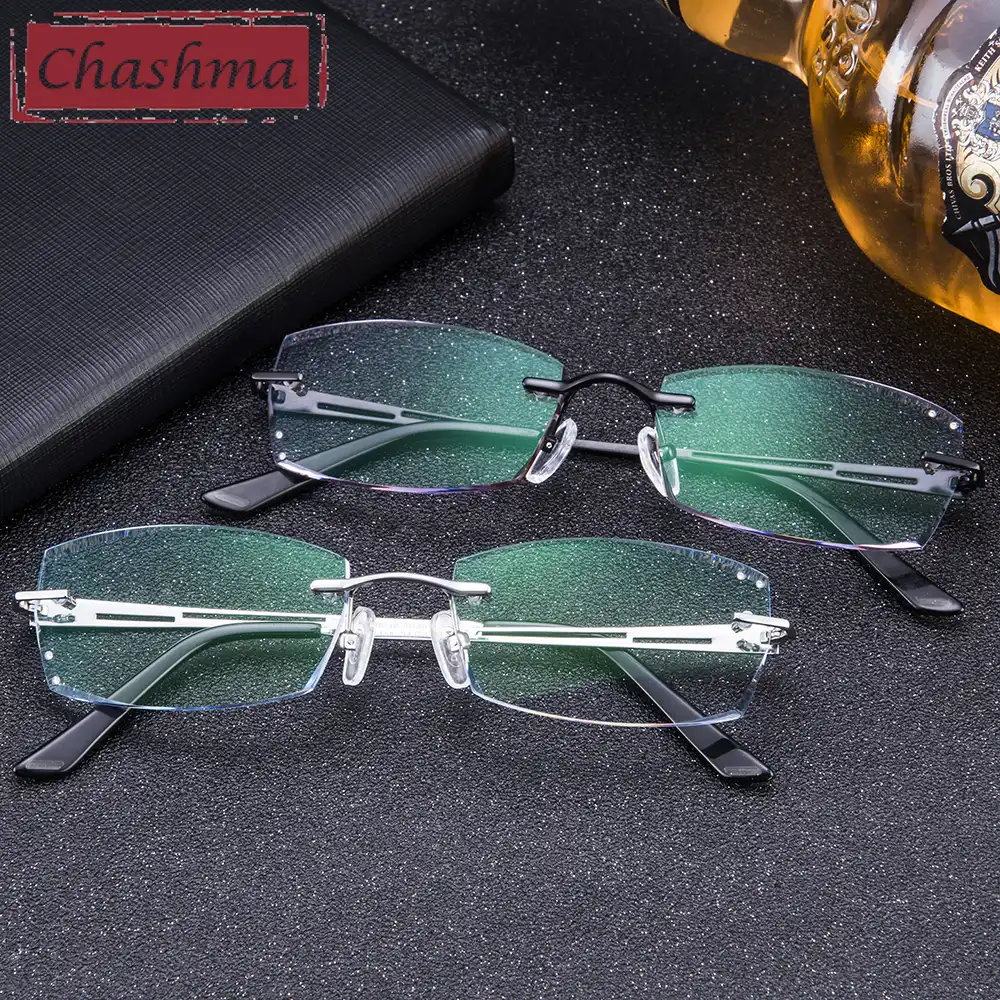 Мужская титановая оправа Chashma Брендовые очки для света и веса затемненные линзы