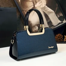 ICEV Новые простые полосатые лакированные кожаные сумки Органайзер женская кожаная сумка-мессенджер Дамская офисная работа клатч красная Свадебная Сумка-тоут