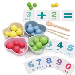 MrY детские ранние Развивающие головоломки играть учебные палочки для еды клип игрушки Beans цифровой обучающий инструмент креативная
