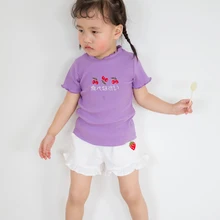 Шорты для малышей летние шорты для маленьких девочек повседневные однотонные хлопковые короткие штаны для девочек, одежда для маленьких девочек короткие шорты Fille