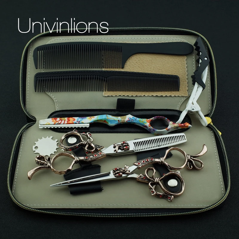 Univinlions Япония 6 &quotПарикмахерские ножницы для филировки волос японские